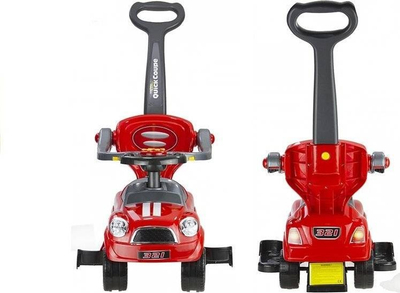 Makinë lodër shtytëse Lean Sport Coupe 277, me dorezë prindi, me tinguj, e kuqe
