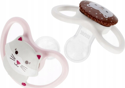 Çupë NUK Soothing Silicone Space, silikon, 0-6 muajsh, 2 copë, e bardhë