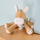 Lodër e butë Nattou Donkey Leo, 21cm, e kaftë