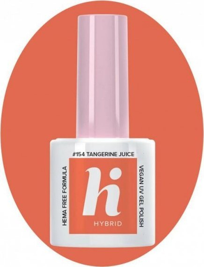 Llak gel hibrid Hi Hybrid #154 Tangerine Juice, 5ml, portokalli