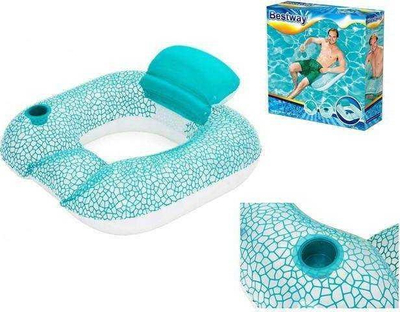 Karrige notuese Bestway Swimming Seat Armchair 43097, 102x94 cm, mban deri 90 kg, shumëngjyrëshe