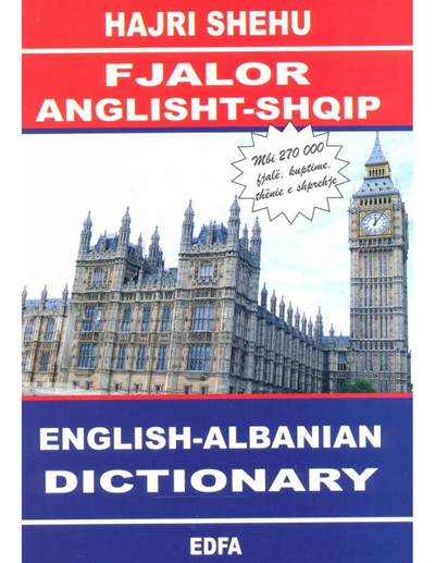 Fjalor Anglisht Shqip Mbi 270 000 Fjale Kopertine E Bute - Hajri Shehu