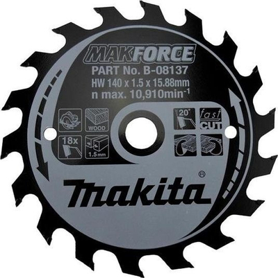 Disk sharre rrethore Makita MAKFORCE, 165mm, 40 dhëmbë, për dru