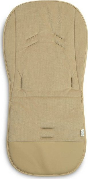 Jastëk për karrocë Sensillo Velvet Pushchair Liner Square, 80x40cm, dyanshëm pambuk edhe velvet, bezhë