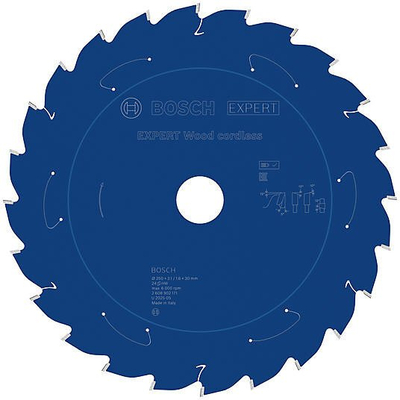 Teh rrethor Bosch Expert Wood Cordless 2608902171, 24 dhëmbë, për dru