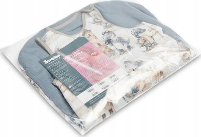 Thes gjumi për bebe BabyMatex Dragons Jeans S, 45x70cm, pambuk, blu