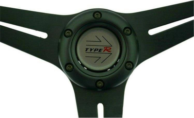 Timon sportiv MTuning Steering Wheel Pro 350mm, offset 20mm, karbon i kuq