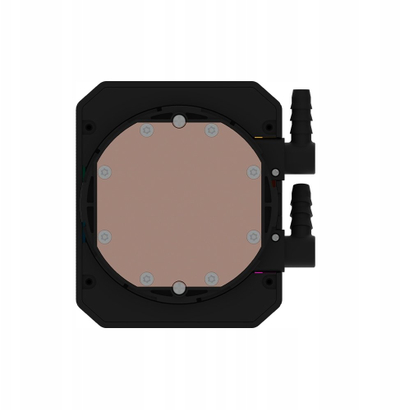 Ftohës me ujë për procesor AQIRYS Aurora 240 AiO, 2x120mm, ekran LCD, ARGB, i zi