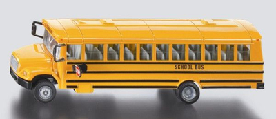 Модел училишен автобус Сику Обединети Држави School Bus Yellow, лееан под притисок, размер 1/55, жолт