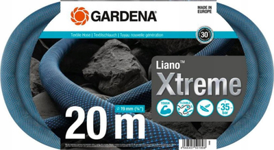 Zorrë kopshti GARDENA Liano Xtreme, set 20m, 3/4", material tekstil rezistent