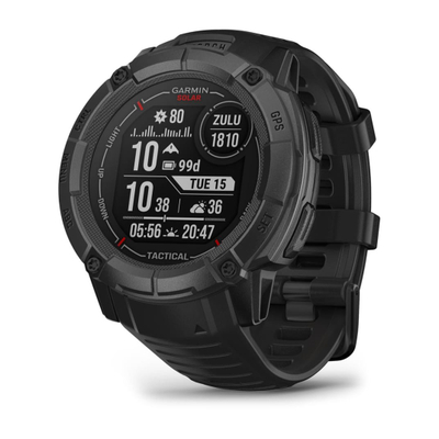 Orë sportive Garmin Instinct 2X Solar Tactical, GPS, karikim solar, e zezë