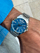 Orë dore Casio MTP-1381D-2AV, e argjendtë/kaltër