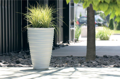 Vazo lulesh Conforama Freze Flower Pot, 44L, plastike, e bardhë
