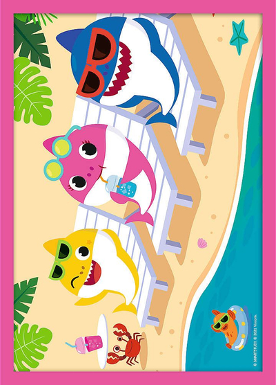 Puzzle Trefl Baby Shark, set 4 në 1, 12 15 20 24 copë, shumëngjyrësh