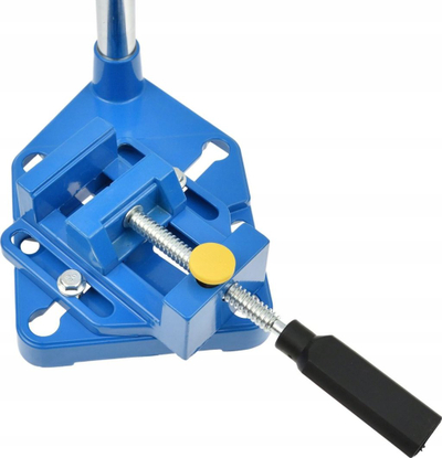 Stativ për stërvitje Geko, me mengene, lartësi shpimi 250mm, blu