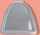 Derë tualeti për mace Imac Zuma, 24 x 24 x 3.5 cm, e bardhë