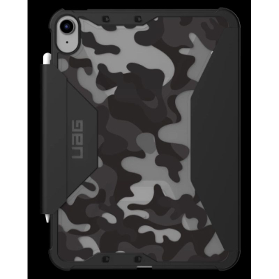 Këllëf tablet UAG Plyo për iPad 10.9" 2022, me mbajtëse për stylus, midnight camo