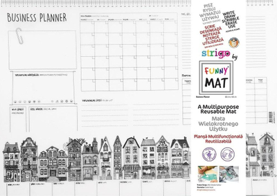 Planner javor për tavolinë Colour Business, i ripërdorshëm, 68 x 48 cm, shumëngjyrësh