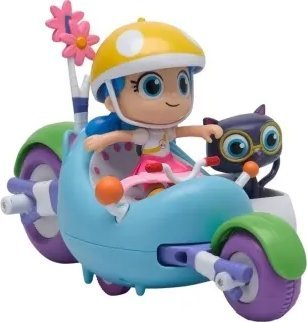 Set lodrash True and the Rainbow Kingdom Strawberry Racer, goca True 10 cm, Bartleby 5 cm, shumëngjyrësh