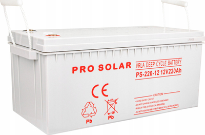 Bateri solare Volt Polska Deep Cycle Vpro, 12V, 220Ah