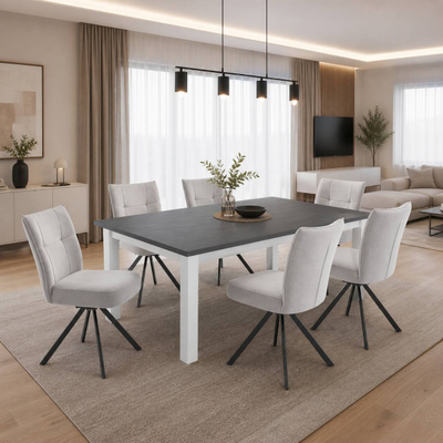 Miami Tavolinë kuzhine +6 Karrige Timbron