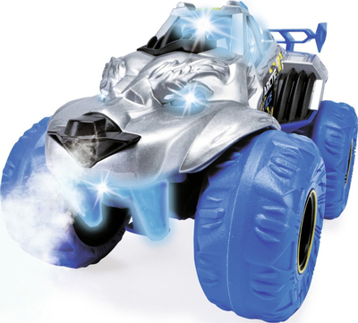 Makina me telekomandë Dickie Toys Arctic Ice Monster, efekte drite dhe zëri, bateri të përfshira, argjend-kaltër