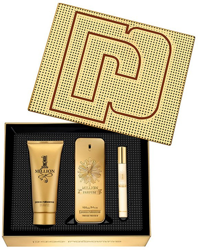 Set dhurate parfum Paco Rabanne 1 Million, Eau de Parfum, 3 copë