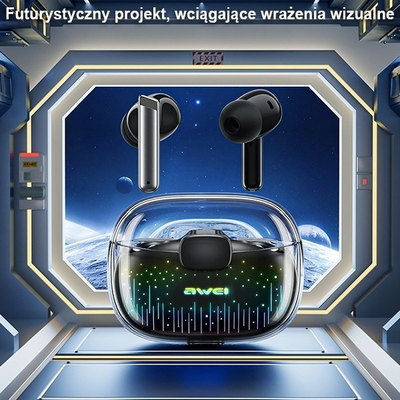 Kufje wireless Awei T52 Pro, Bluetooth 5.3, TWS in ear