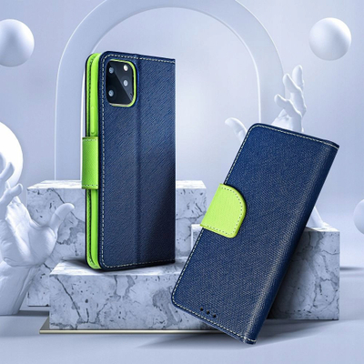 Fутрола Fancy Book Case за Samsung Galaxy S25 Plus, со магнет, со прегради за картички, црна