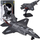 Lodër avion luftarak Jokomisiada F-35, metal, me dritë dhe zë, i zi