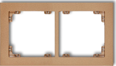 Kornizë dyshe elektrike Karlik Deco 8DR-2, IP20, gold metallic