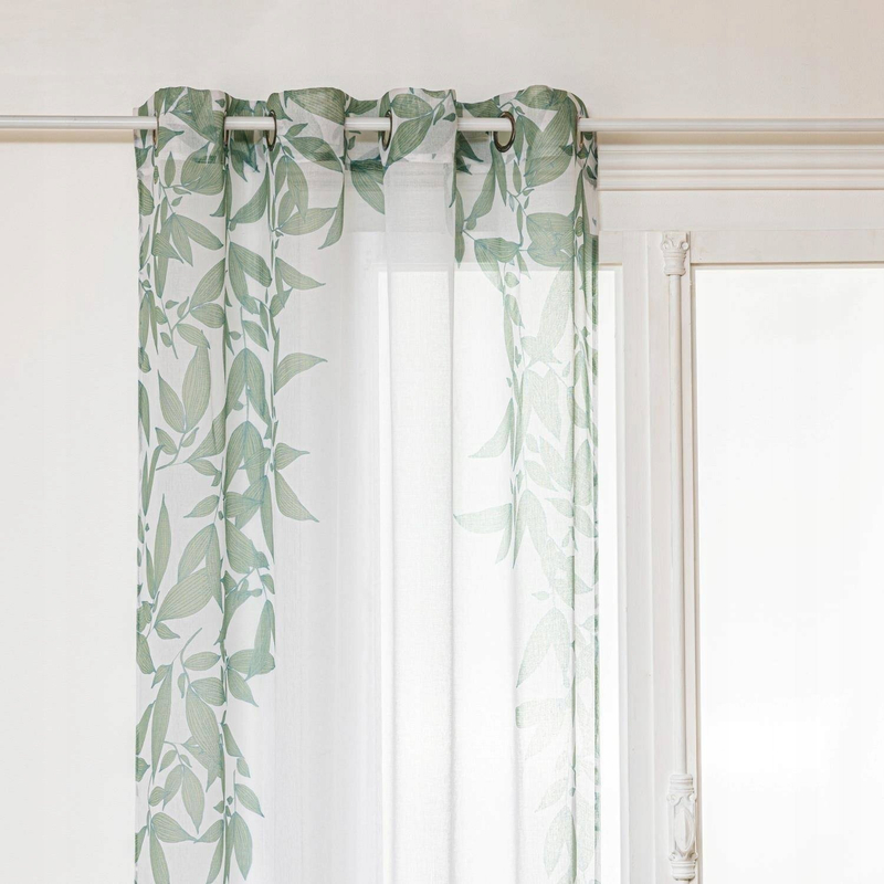 Perde dekorative Atmosphera Interior Designer, etamine, 140x240 cm, jeshile