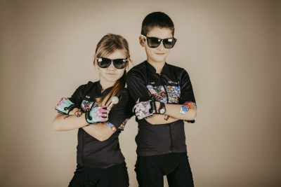 Doreza çiklizmi FORCE ANT KID, me gishta të shkurtër, për fëmijë, L, turkeze rozë