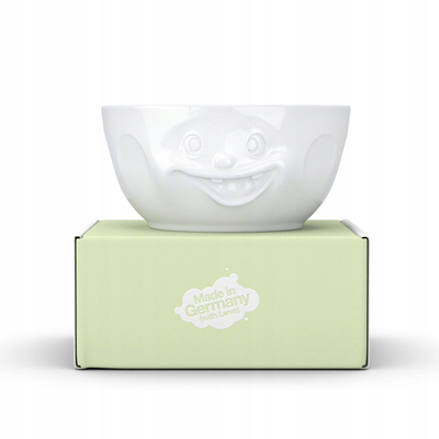 Tas me shërbim TASSEN White Silly Smile Bowl, prej porcelani, e bardhë