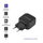Karikues muri Qoltec 50186, 2x USB A, 3.4A, i zi