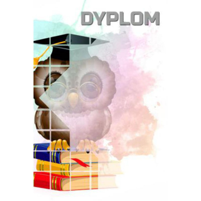 Diplomë me letër Tryumf Owl, format A4, paketim me 25 copë, shumëngjyrëshe