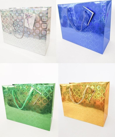 Qese dhurate Fresh Decorative Holographic, madhësi mesatare, shumëngjyrëshe