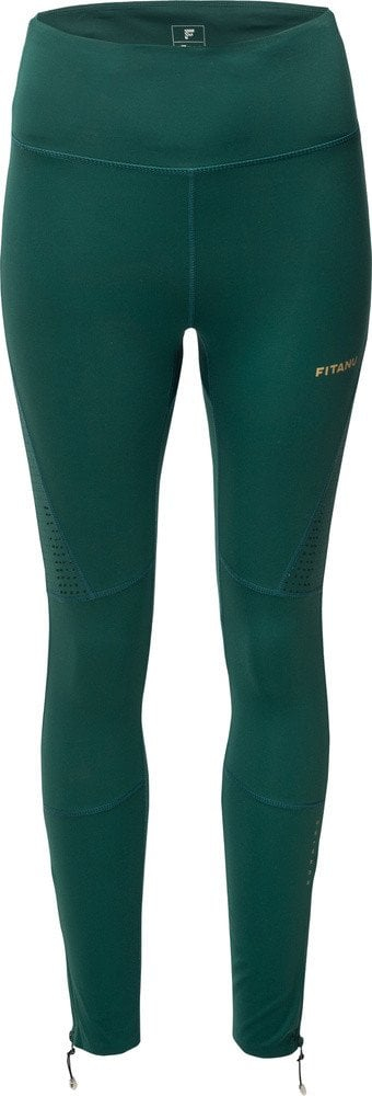 Leggings për gra FINPORA W, për vrapim, material që thahet shpejt, të zeza