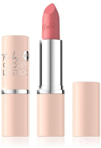Buzëkuq Bell The Best Glossy Lipstick 01 Rosy, me shkëlqim, rozë