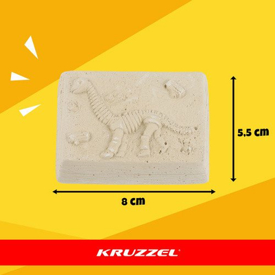 Set gërmimi dinosaurusësh Kruzzel 5 in 1, fosile për fëmijë, model 26771