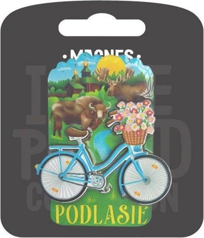 Magnet për frigorifer ILP I Love Poland Podlasie, suvenir shumëngjyrësh për zbukurim