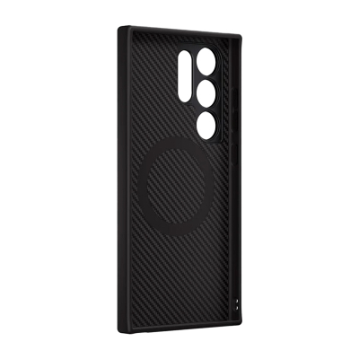 Mbrojtëse telefoni Freewell për Samsung S24 Ultra, montim 17mm, MagSafe, e zezë karboni