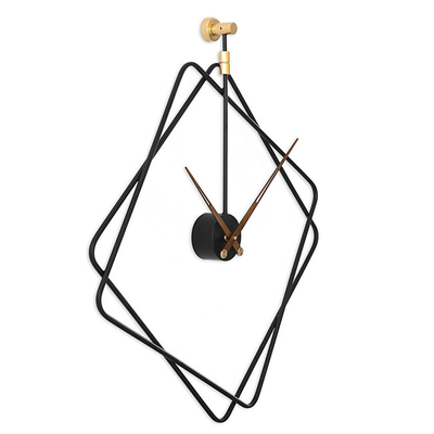 Orë muri MPM E04.4478.90, 60cm, metal moderne, e zezë