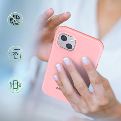 Kuti mbrojtëse Choetech për iPhone 13, PC+TPU, MFM, rozë