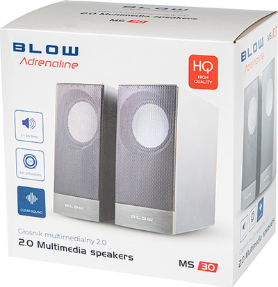 Altoparlantë kompjuterikë 2.0 66-402 MS-30, USB, 3.5mm, të zinj