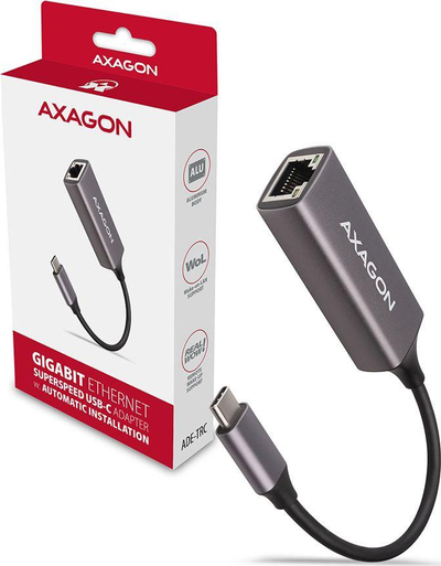 Konvertues USB - C në Ethernet Axagon ADE-TRC, 1000 mb / s