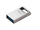 USB flash Kingston DataTraveler Micro, 128GB, USB 3.2 Gen 1, metalik argjendtë
