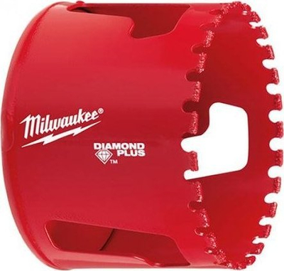 Sharrë cilindrike Milwaukee Diamond Plus, me diamant, 68 mm, e kuqe
