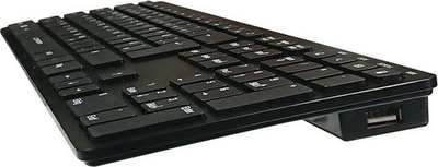 Tastierë LC-Power LC-KEY-5B-ALU, USB, QWERTZ gjermane, e zezë