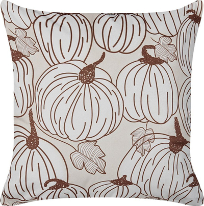 Jastëk dekorativ Beliani GOURD, kadife, 45 x 45 cm, bezhë krem
